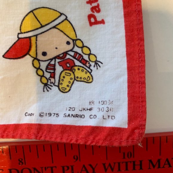 RARE LOT OF 3 VINTAGE 1970S SANRIO PATTY AND JIMMY HANDKERCHIEFS - Picture 9 of 16